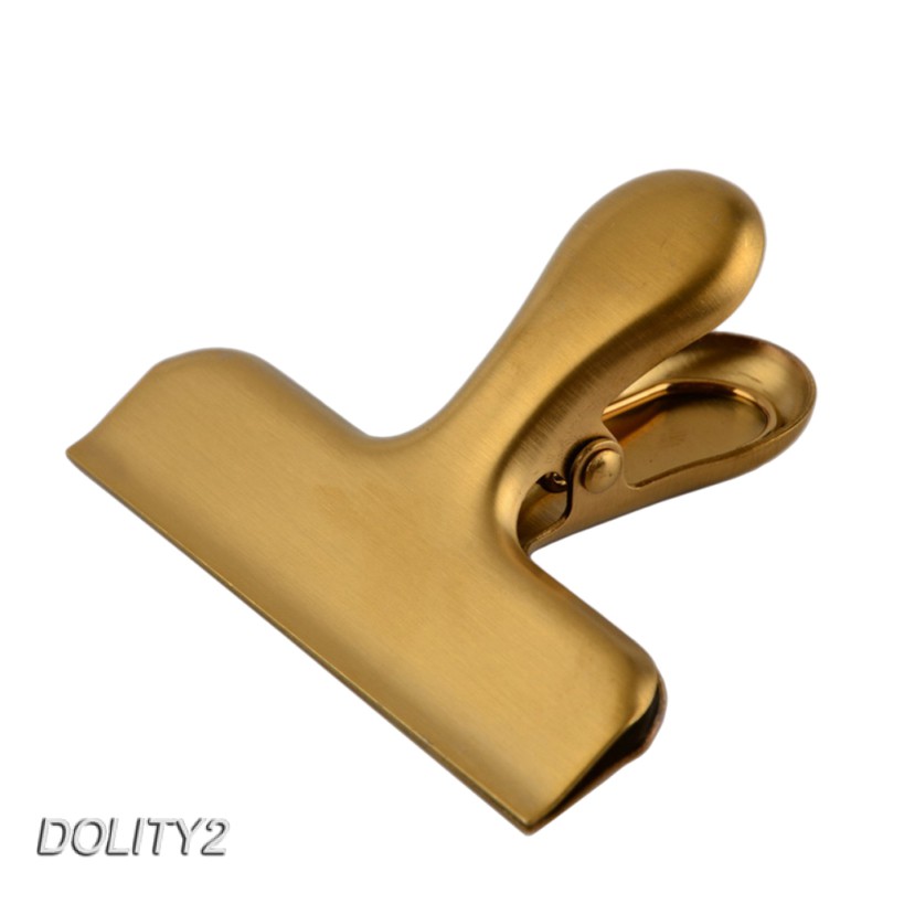 [Dolity2] Kẹp Miệng Túi Thực Phẩm Bằng Thép Không Gỉ Màu Vàng