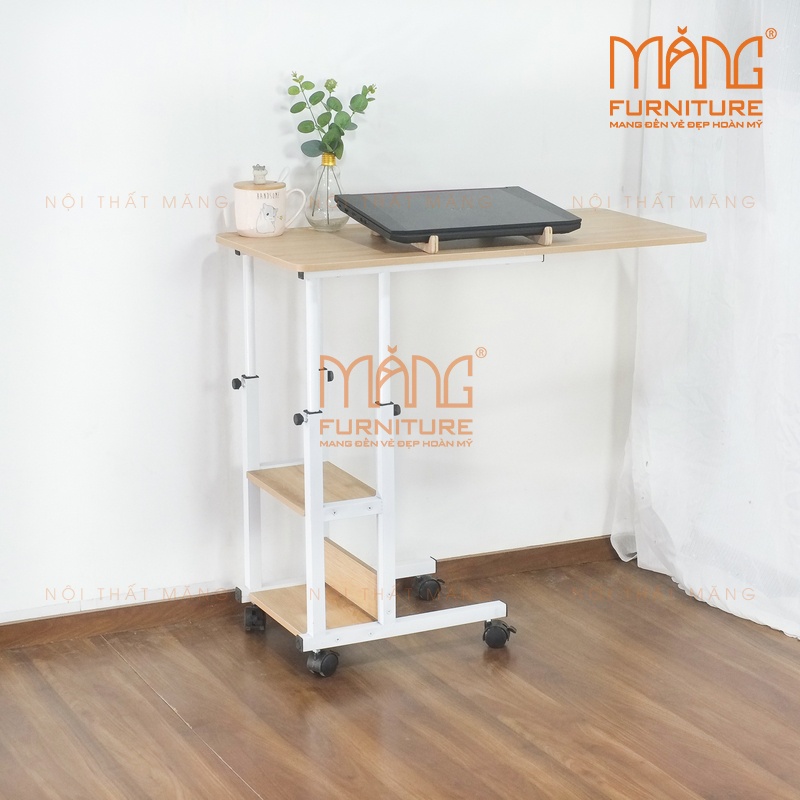 Bàn làm việc trên giường kiểu mới, nâng hạ chiều cao thông minh mẫu blv23