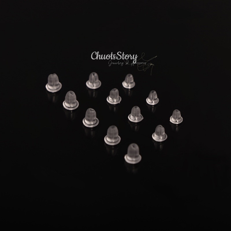 Chốt khuyên tai silicon mềm, nút chặn bông tai thời trang - CKT0001 - ChuotsStory