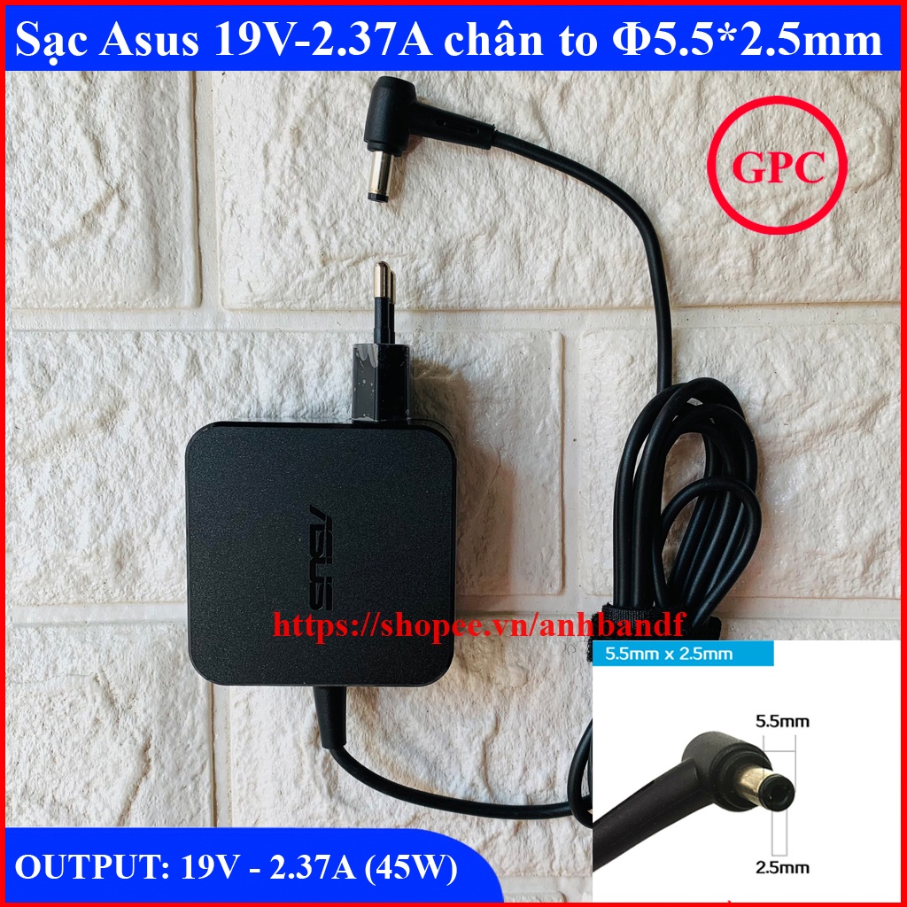 ⚡[Chân To] SẠC LAPTOP ASUS 19V 2.37A /3.42A Chân To 5.5*2.5mm cho Asus X451 X454L F451 F454 X551 X552 X554