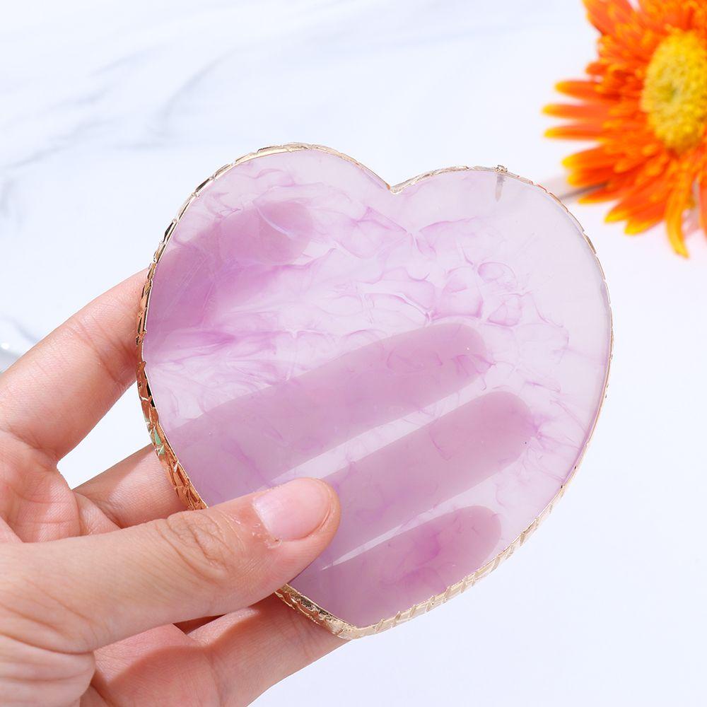 Bảng Màu Vẽ Móng Nghệ Thuật|Vành Agate Resin|Bảng Pha Màu Sơn Móng Tay Nghệ Thuật