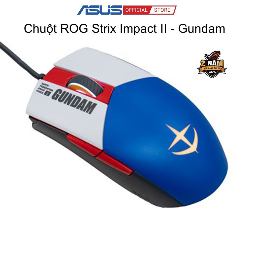 Chuột Asus ROG Strix Impact II Gundam (USB/RGB)