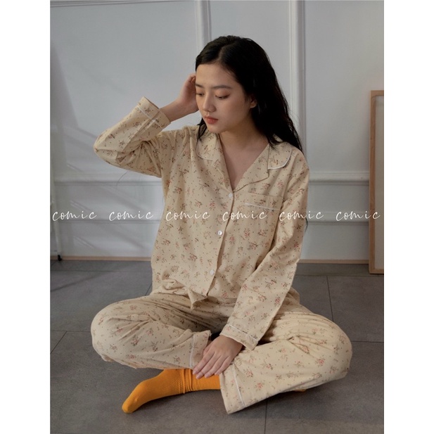 PIJAMA DẠ THÔ DÀI TAY COMIC | BigBuy360 - bigbuy360.vn