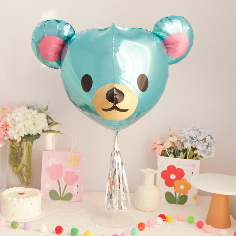 Bong Bóng Nhôm Hình Gấu Nhiều Kiểu Trang Trí Tiệc Sinh Nhật