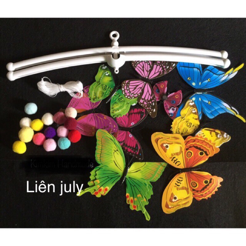 Bộ nguyên liệu treo nôi bướm chuyển động 3D theo PP montessori