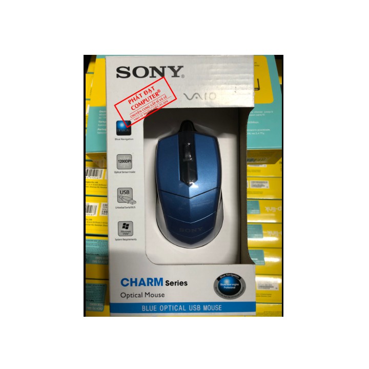 Chuột Sony có dây hộp giấy USB