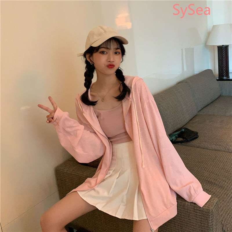 Áo Khoác Chống Nắng Dáng Rộng Thời Trang Cho Nữ