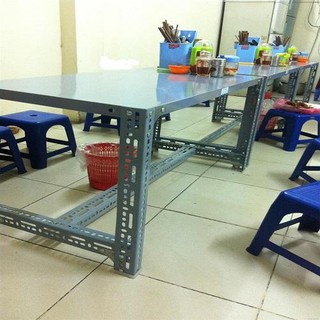 kệ sắt v lỗ 1 tầng cao 500 x rộng 500 x dài 1200