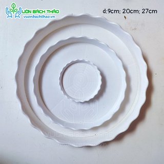 Dĩa nhựa lót chậu tròn đủ kích thước