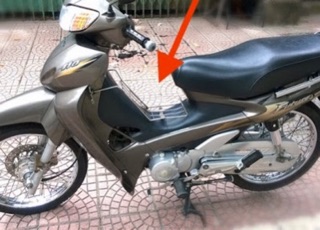 Baga Future inox các đời 1999-2020 (lượn giữa inox xe máy Future) 8Ly