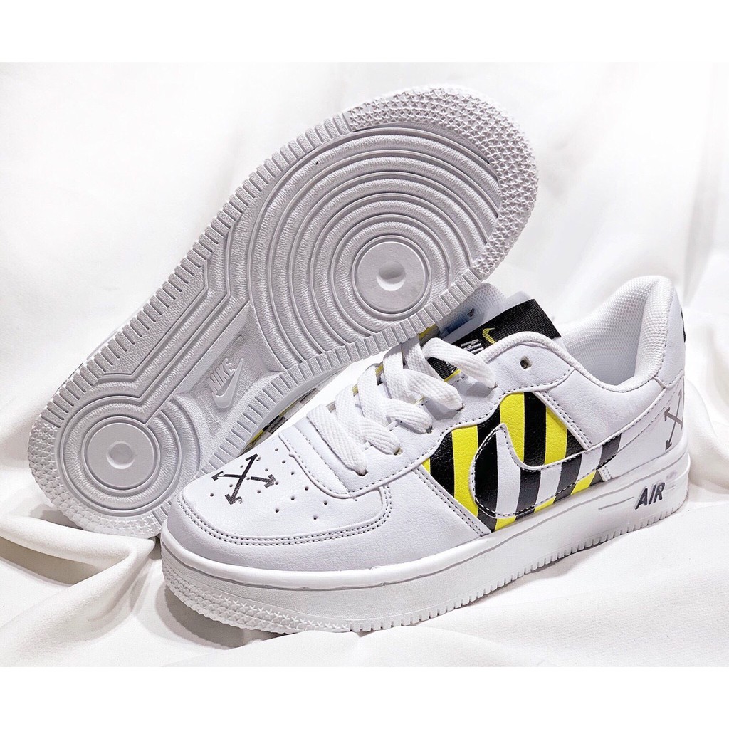 GIÀY THỂ THAO NAM NỮ COUPLE AIR FOCE 1 OFF WHITE TRẮNG NAM NỮ COUPLE - HANY SHOP