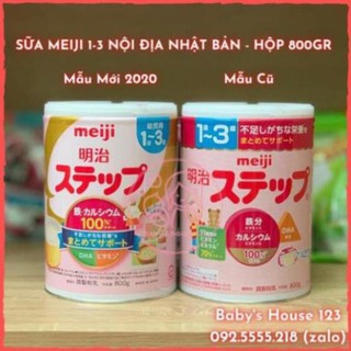 (DATE 2022) SỮA MEIJI 1-3 NỘI ĐỊA NHẬT BẢN - hộp 800gr