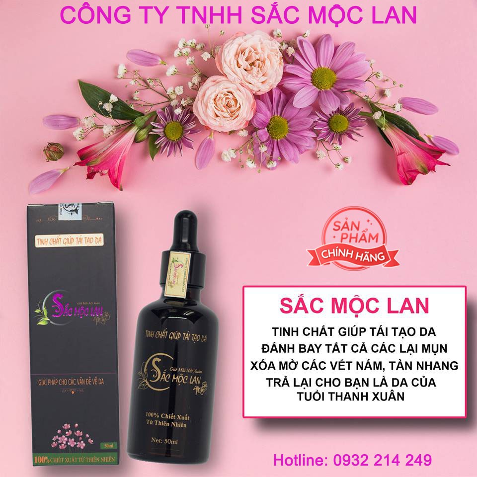 Sắc Mộc Lan - Tinh chất sạch mụn, mờ nám, tàn nhang, sẹo rỗ