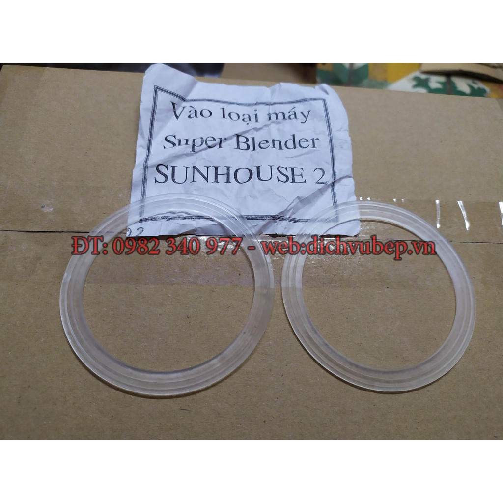 Bộ 2 cái Gioăng máy say sinh tố sunhouse 2-gioăng máy super blender - cỡ 2 đường kính 8,3cm