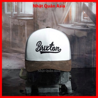 Nón lưỡi trai Brixton trắng xám bít đuôi - Nhật Quân Asia nhatquanasia