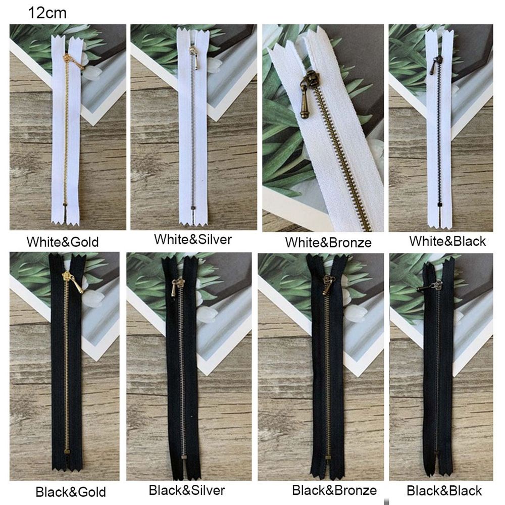 Dây kéo mini 10cm/12cm chất lượng cao dùng may quần áo búp bê DIY 16 kiểu