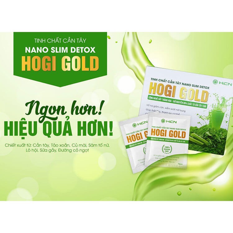 Tinh chất cần tây Hogi Gold hỗ trợ giảm cân , giảm lão hóa