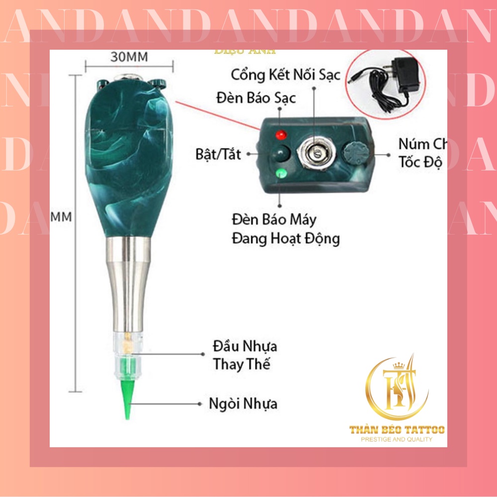 MÁY PRO DÙNG TRONG PHUN XĂM THẨM MỸ [ CÓ CHỈNH TỐC ĐỘ ]