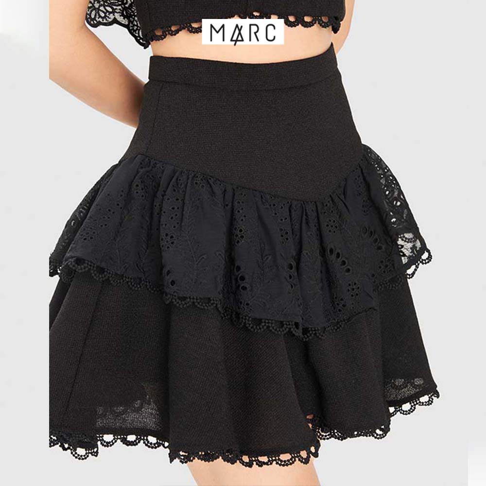 Chân váy nữ MARC FASHION xòe 2 tầng phối ren | BigBuy360 - bigbuy360.vn