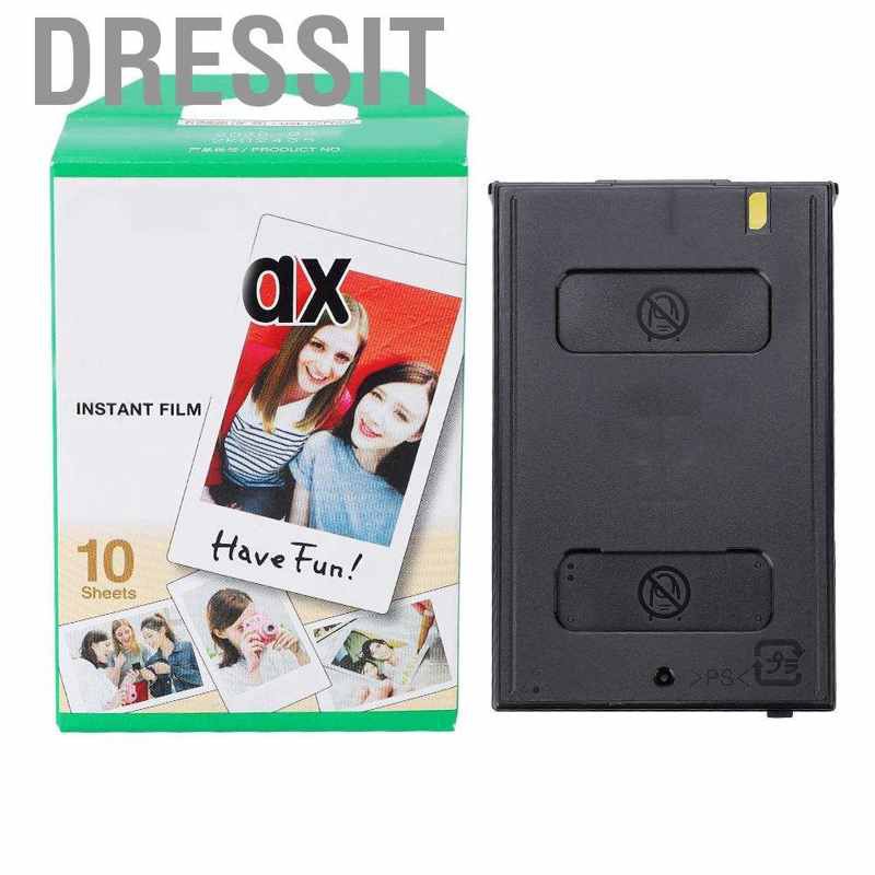 Dressit 10pcs Sheet Instant Photo Color Film For Mini Fujifilm Instax 8 25 50 90 Camera