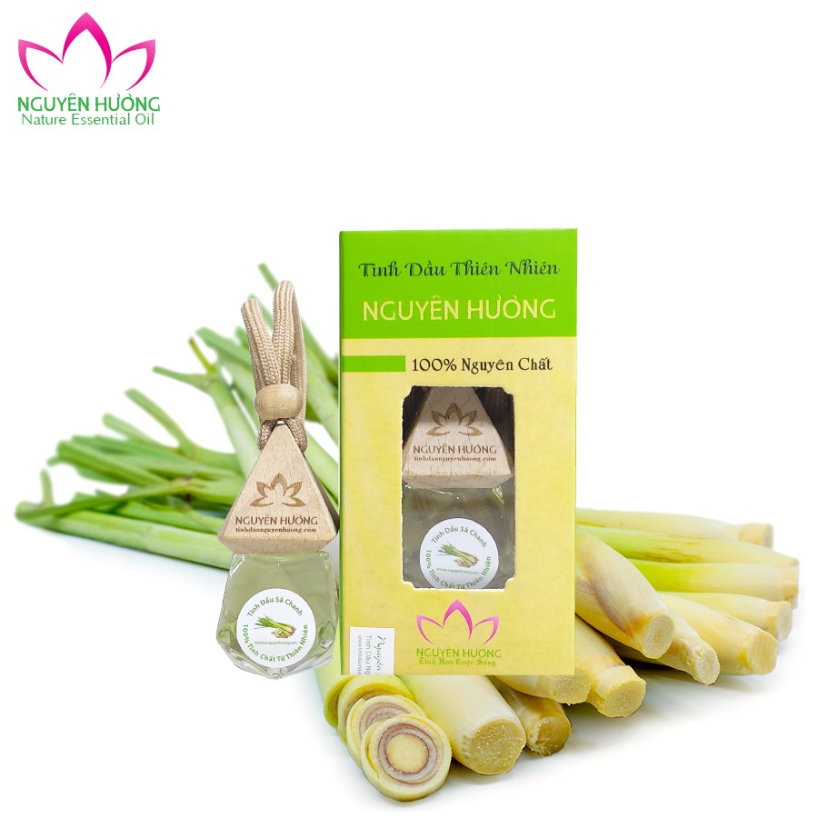 Tinh Dầu Sả Chanh (Lemongrass) – 100% nguyên chất ( Treo xe, Xông thơm phòng )