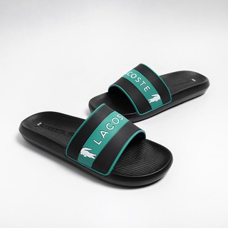 [New] Dép lacoste xanh nam quai ngang đẹp đế cao su hàng cao cấp hot 2021 chống trơn trượt siêu bền - Nunu store