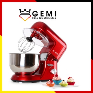 Máy đánh trứng trộn bột klarstein bella rossa 1200w, màu đỏ, bát inox