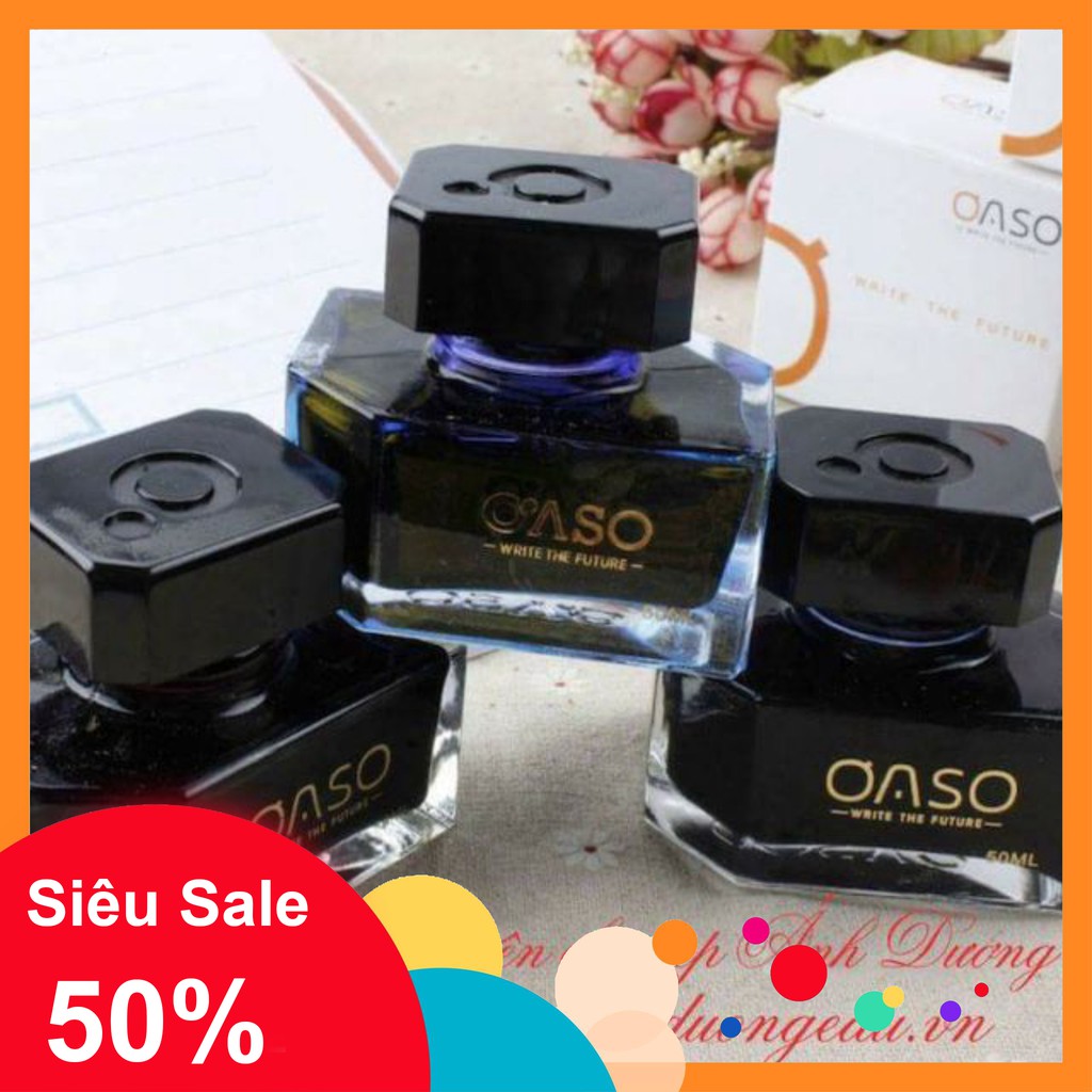 [ Chính hãng] Mực Lọ Oaso 50ml - Mực Chất Lượng Cao Đủ Màu