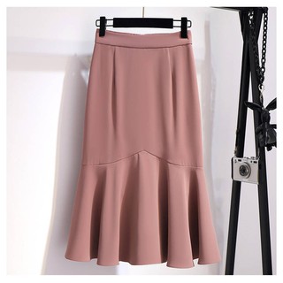 Chân váy Midi đuôi cá cho người béo , mập - Chân váy bigsize