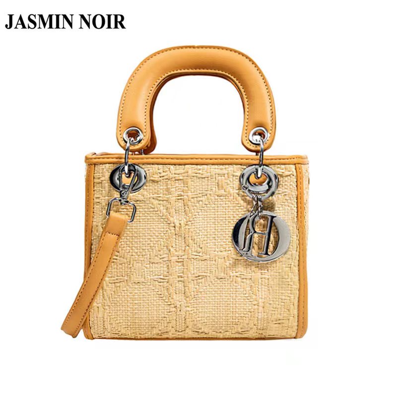 Túi Xách JASMIN NOIR Nữ Rơm Đan Thời Trang