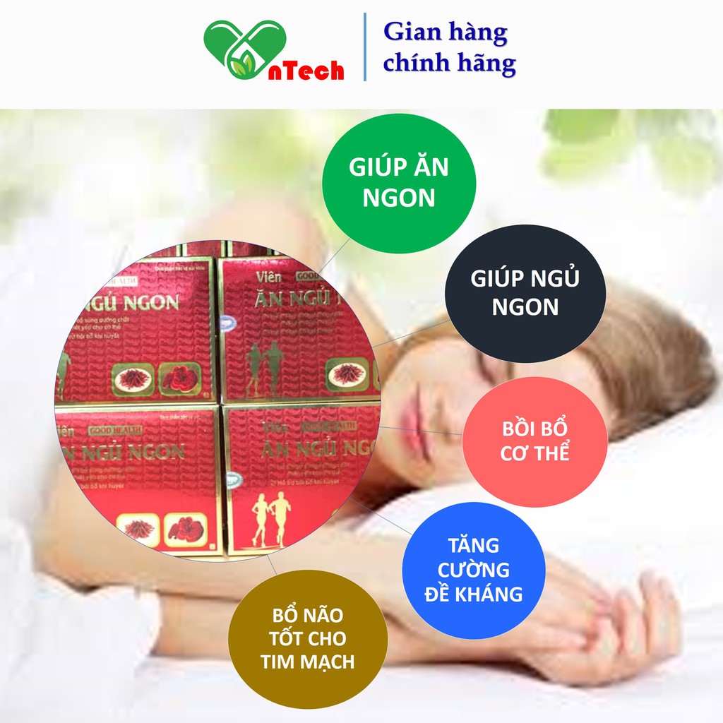 Everyday health Viên GoodHealth Ăn ngủ ngon giúp ăn ngon ngủ tốt cải thiện tình trạng mất ngủ ăn không ngon miệng 60viên