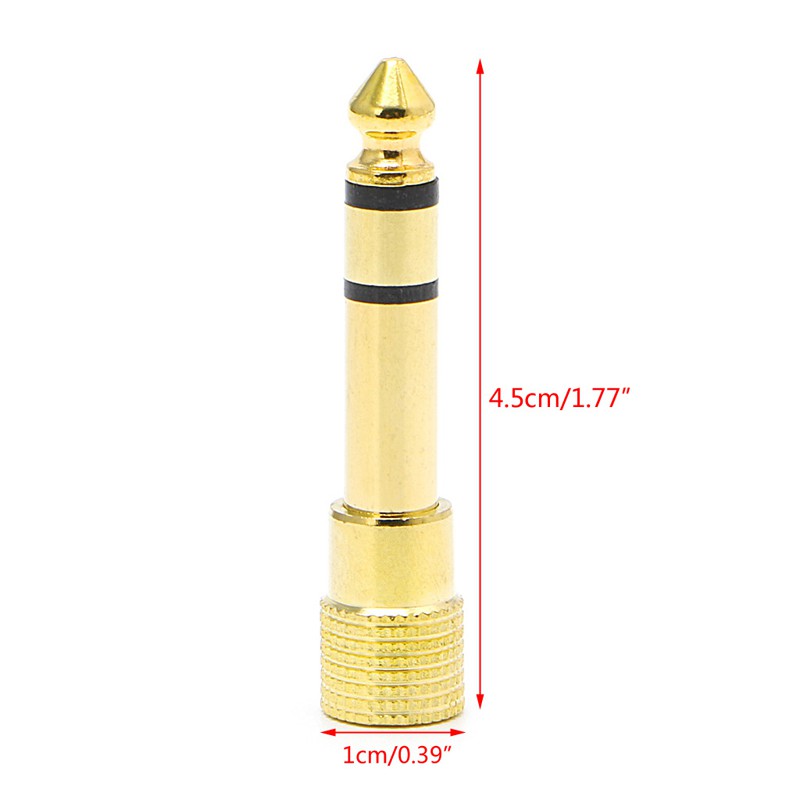 Đầu chuyển đổi giắc cắm audio từ 6.5mm 1 / 4" sang 3.5mm 1 / 8"