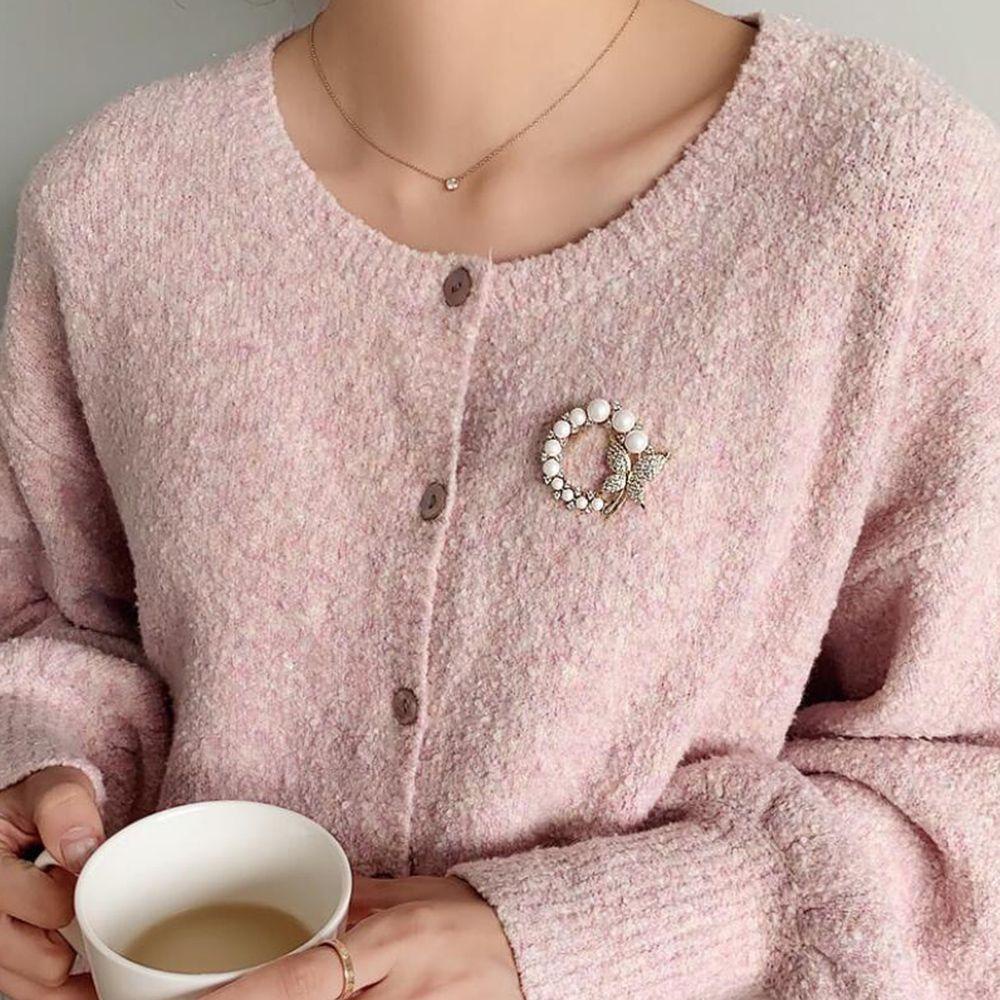 Trâm Cài Áo Đính Ngọc Trai Thanh Lịch Duyên Dáng