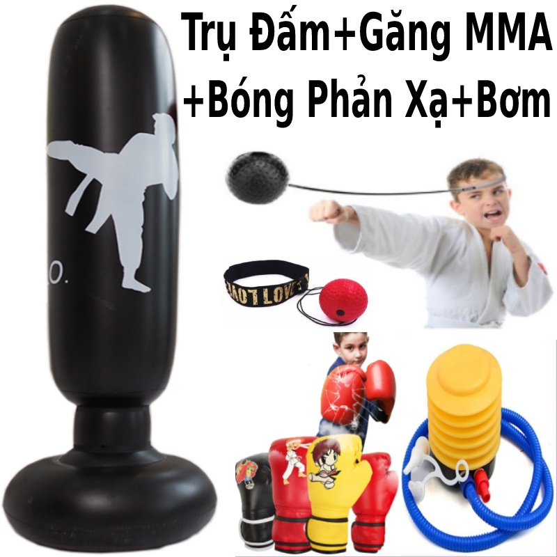 Bao cát trụ đấm bốc boxing bơm hơi ProX 4.0 hàng loại 1 tặng kèm găng mma + bơm hơi + keo + miếng vá + bảo hành 6 tháng