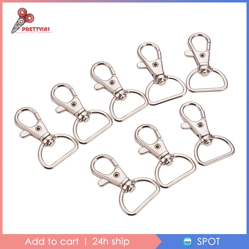 [Prettyia1] Set 20 Móc Khóa Có Thể Xoay Được Dùng Làm Đồ Thủ Công DIY