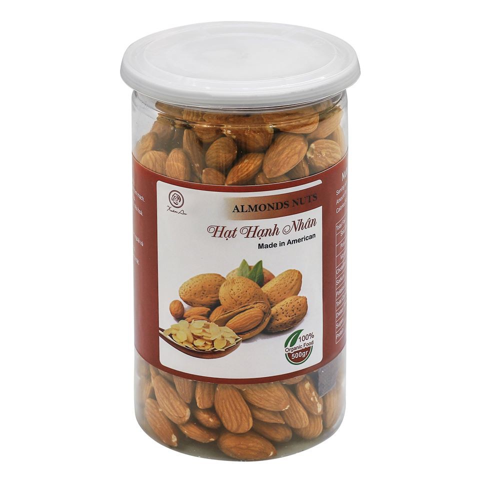 Hạt Hạnh Nhân Không Vỏ (Giấy VSATTP) - (500gr)