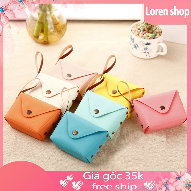 [ FREE SHIP ] VÍ NỮ CẦM TAY MINI ĐỰNG PHỤ KIỆN NHỎ GỌN , XINH XẮN , TIỆN LỢI VN56