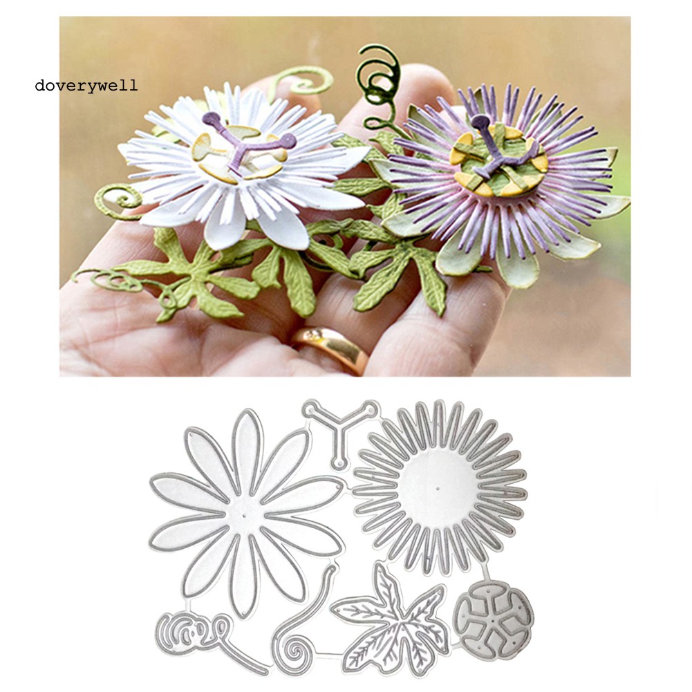 Khuôn Cắt Giấy Làm Từ Kim Loại Hình Bông Hoa Trang Trí Scrapbook