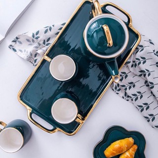 Bộ ấm trà cao cấp xanh ngọc bích