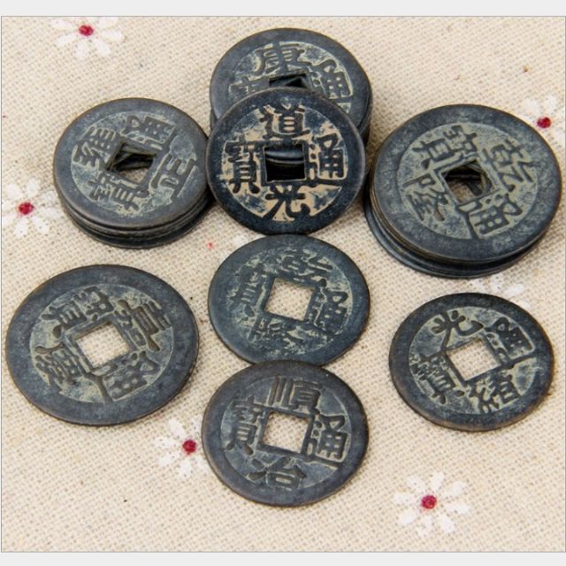 [ẢNH THẬT] Tiền Xu Ngũ Đế Cổ - Combo 10 Đồng. đồng tiền âm dương