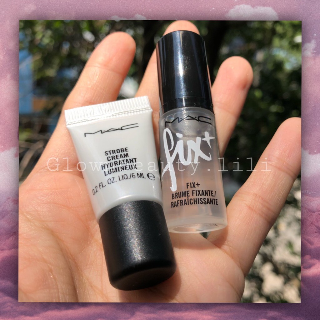 [Set mini] kem lót MAC 6ml &amp; xịt make up MAC 5ml