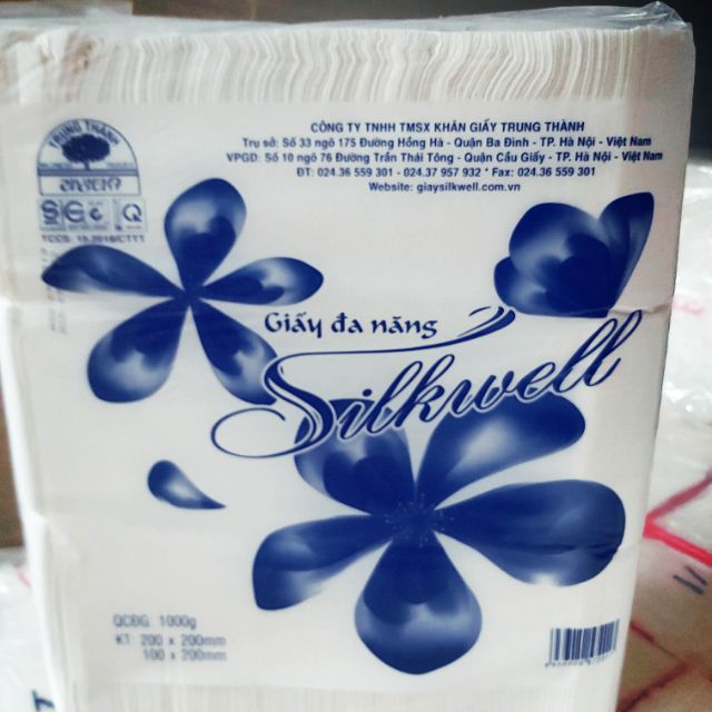 [Mã 267FMCGSALE giảm 8% đơn 500K] Khăn giấy rút silkwell 1kg