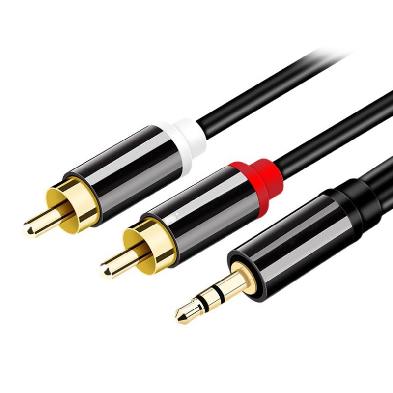 Cáp Chuyển Đổi 2RCA Sang 3.5mm AUX Cho TV PC DVD