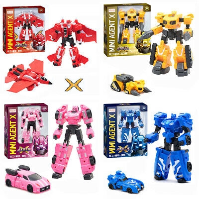 Mô hình đồ chơi robot biến hình 5 kiểu Miniforce X Lucybot Transformer Machine Car Robot