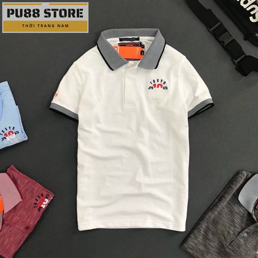  Áo thun polo nam cao cấp PL64DM áo phông nam cổ bẻ trẻ trung thời trang chất mát co giãn | BigBuy360 - bigbuy360.vn