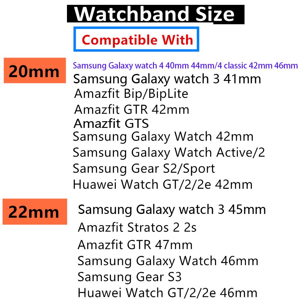 Dây Đeo Từ Tính 20mm / 22mm Cho Samsung Galaxy wacth 4 / Classic / 3 / Active 2 / 46mm / 42mm S3 Frontier Huawei GT / 2 / Pro