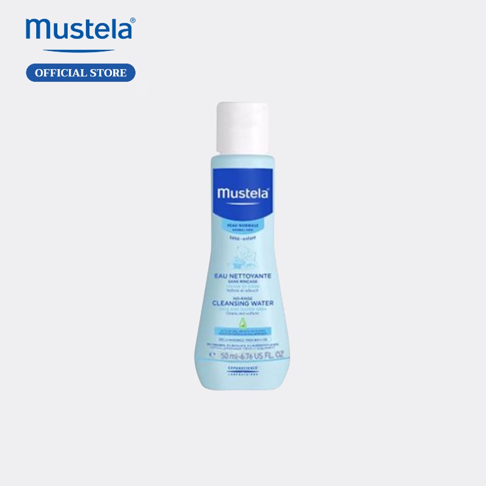 [Hàng tặng không bán] Nước Làm Sạch Mặt Và Cơ Thể Cho Trẻ Sơ Sinh &amp; Em Bé Da Thường Mustela 50ml