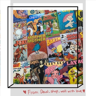 [FREESHIP EXTRA] Wall Collage keo sẵng bóc dán tường trang trí decor phòng ngủ - theme bìa hoạt hình