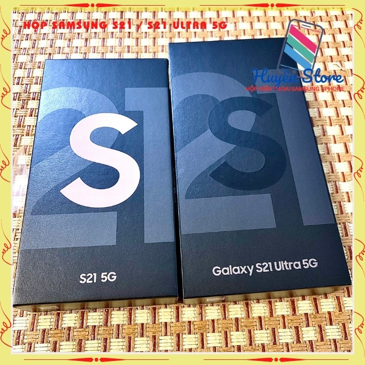 Vỏ hộp đựng máy samsung galaxy S21 5G và S21 Ultral 5g cho máy không box nâng thành Fullbox
