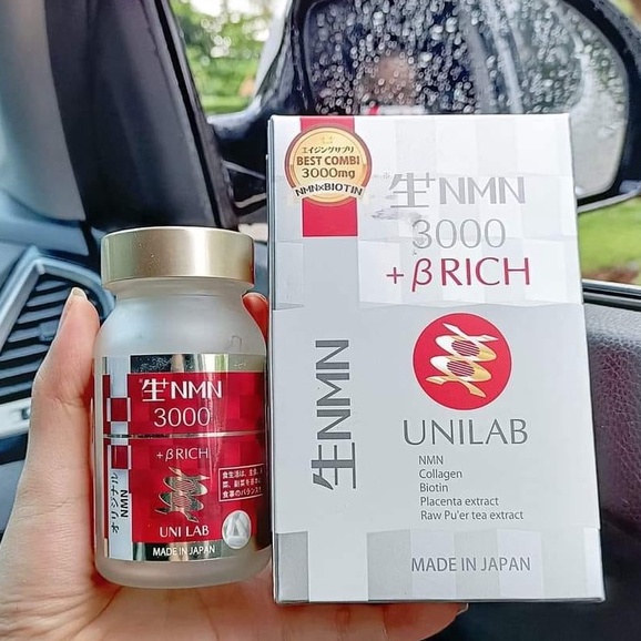 Viên Uống NMN Biotin 3000-Brich Unilab Nhật Bản Chính Hãng- Hộp 60 Viên
